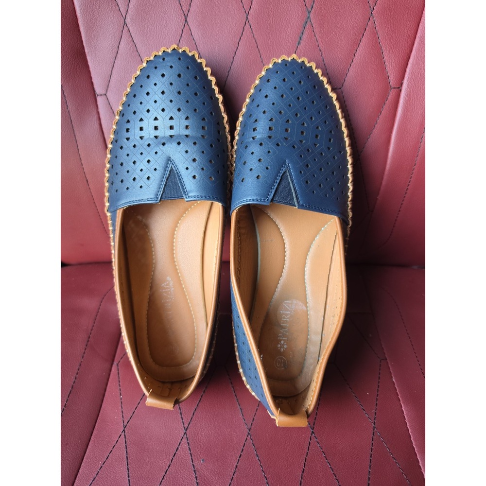 Patrizia Women's Size 10 Pavri Comfort Slip-On Loafers - Navy Blue